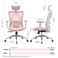 Sihoo M18 Ergonomic Office Chair Computer Desk Chair With Adjustable Headrest And Lumbar Support High Back Executive Swivel Ch