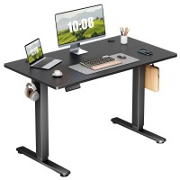 Sweetcrispy Electric Adjustable Height Standing Desk 63 X 24 Inch Sit To Stand Up Desk With Splice Board Rising Home Office C