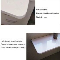 Wall-Mounted Foldable Table, Laundry Floating Folding Table, Bracket Heavy Duty, Floating Desk For Laptop, Study & Dining In Balcony, Bedroom, Bathroom, Kitchen ( Color : White , Size : 40X50Cm/16X20I