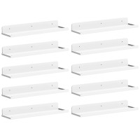 Lifewit Floating Shelves For Wall 10 Pack White Acrylic Shelf 15 Room Decor For Bookcasevinyl Record Displayphotopicture I