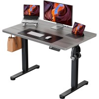 Ergear Small Height Adjustable Electric Standing Desk 40 X 24 Inches Sit Stand Up Desk Memory Computer Home Office Desk With S