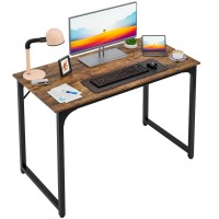 Paylesshere 39 Inches Computer Desk Modern Writing Desk Simple Study Table Industrial Office Desk Sturdy Laptop Table For Ho