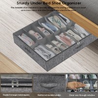 Friday Monkey Heavy Duty Shoe Storage Boxes Fit 16X2 Pairs Foldable Shoe Organizer For Closet Underbed Space Saving Sneaker Co