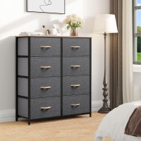 Dwvo Dresser For Bedroom Fabric Dresser With 8 Drawers Tall Dresser Double Dresser Chest Of Drawers For Closet Living Room