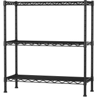 Regiller 3Shelf Adjustable Heavy Duty Storage Shelves 30 Lx141 Wx358 H Metal Organizer Wire Rack For Laundry Bathroom Kitch