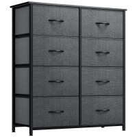 Dwvo Dresser For Bedroom Fabric Dresser With 8 Drawers Tall Dresser Chest Of Drawers For Closet Living Room