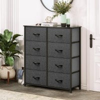 Dwvo Dresser For Bedroom Fabric Dresser With 8 Drawers Tall Dresser Chest Of Drawers For Closet Living Room