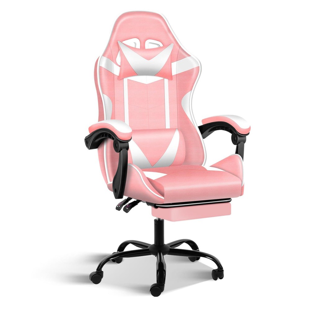 Gaming Chair Backrest And Seat Height Adjustable Swivel Recliner Racing Office Computer Ergonomic Video Game Chair With Footres