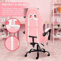 Gaming Chair Backrest And Seat Height Adjustable Swivel Recliner Racing Office Computer Ergonomic Video Game Chair With Footres