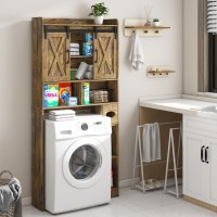 Over The Toilet Storage Cabinet Farmhouse Storage Cabinet Over Toilet With Sliding Doors Toilet Paper Holder Stand Home Space