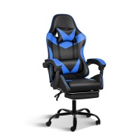 Gaming Chair Backrest And Seat Height Adjustable Swivel Recliner Racing Office Computer Ergonomic Video Game Chair With Footres