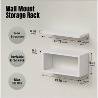 Richer House Floating Shelves Bathroom White Floating Shelves For Wall Above Toilet Bathroom Shelves Wall Mounted Hanging She