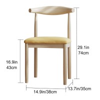 Modern Fabric Dining Room Chairs, Dining Table Chairs, High Back Dining Room Chairs, Kitchen Chair, Suitable For Bedroom Living Room Cafe (Color : Brown, Size : Yellow Legs)