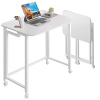 4Nm 354 Small L Shaped Desk Folding Computer Desk Home Office Desk Foldable Bed Desk For Laptop For Small Space Offices R