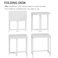 4Nm 354 Small L Shaped Desk Folding Computer Desk Home Office Desk Foldable Bed Desk For Laptop For Small Space Offices R