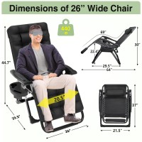 Slendor Zero Gravity Chair Zero Gravity Lounge Recliner Chair Wcup Holder Tray Headrest Upgraded Lock Removable Cushion O