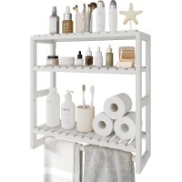 Galood Over The Toilet Storage Bathroom Organizers And Storage Shelves Adjustable 3 Tiers Floating Shelves For Wall Mounted Shel