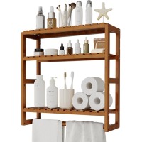 Galood Over The Toilet Storage Bathroom Organizers And Storage Shelves Adjustable 3 Tiers Floating Shelves For Wall Mounted Shel