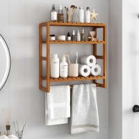 Galood Over The Toilet Storage Bathroom Organizers And Storage Shelves Adjustable 3 Tiers Floating Shelves For Wall Mounted Shel