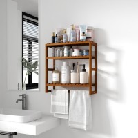 Galood Over The Toilet Storage Bathroom Organizers And Storage Shelves Adjustable 3 Tiers Floating Shelves For Wall Mounted Shel