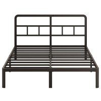 Yicensen 12 Inch Queen Bed Frame With Headboard Heavy Duty Metal Queen Size Platform Bed Frame No Box Spring Needed With Rounde