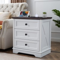 Ldttcuk 3 Drawer Dresser For Bedroom Modern Dresser With Charging Station Small Farmhouse Dresser Chest Of Drawers Closet Orga