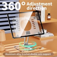 Jwxinyan Foldable Ipad Stand Tablet Stand For Desk Adjustable Desktop Tablet Holder Portable Ipad Holder 2024 Ipad 10Th Genera