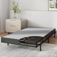 Zinus 5 Inch Wonderboxtm Smart Box Spring Quick Assembly Mattress Foundation Durable Metal Frame Twin Grey