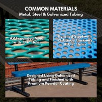 Coatedoutdoorfurniture Coated Outdoor Furniture Heavyduty Outdoor Bench Thermoplastic Coated Expanded Metal Commercialgrade