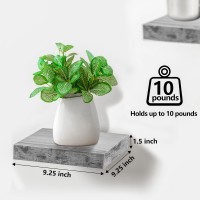 Sorbus Square Floating Shelf For Wall 4 Small Shelves With Invisible Mounting Brackets For Living Room Decor Bedroom Bathroo