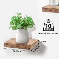 Sorbus Square Floating Shelf For Wall 3 Small Shelves With Invisible Mounting Brackets For Living Room Decor Bedroom Bathroo