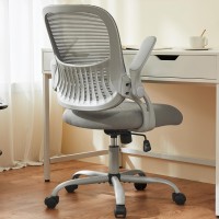 Sweetcrispy Office Computer Desk Chair Ergonomic Midback Mesh Rolling Work Swivel Task Chairs With Wheels Comfortable Lumbar