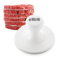 Bbqaid Porcelain Super Smasher Burger Press Hamburger Press That Shapes The Perfect 5 Burger Patty For Grilling Evenly Ma