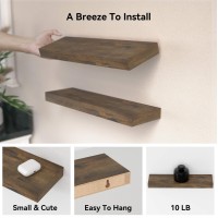 Boswillon Floating Shelves Set Of 2 Wall Mounted Small Shelves For Room Modern Hanging Shelves For Wall Decor Display Wall St