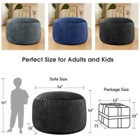 Ilpeod Bean Bag Chairs For Adults Memory Foam Furniture Beanbag Chair Kidsteens Sofa With Soft Micro Fiber Cover Round Fl