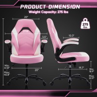 Dumos Ergonomic Computer Gaming Chair Home Office Desk With Pu Leather Lumbar Support Height Adjustable Big And Tall Video Ga