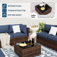 Udpatio Patio Furniture Sets Modular Rattan Outdoor Patio Sectional Furniture Sofa Set Wicker Patio Conversation Set For Backy