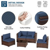 Udpatio Patio Furniture Sets Modular Rattan Outdoor Patio Sectional Furniture Sofa Set Wicker Patio Conversation Set For Backy