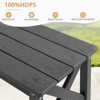 Lue Bona Outdoor Coffee Table For Patio Rectangle Hdps Outdoor Coffee Table Rectangle All Weather Patio Coffee Tables For Outs