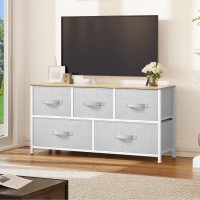 Dwvo 5 Dresser For Bedroom Storage Dresser With 5 Drawers Wide Dresser Storage Tower Chest Of Drawers For Closet Living Roo