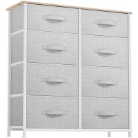 Dwvo Fabric Dresser For Bedroom Tall Dresser With 8 Drawers Storage Tower With Fabric Bins Chest Of Drawers For Closet Livi