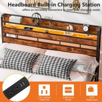 Furnulem King Size Headboard Height Adjustable Headboards With 2 Outlets And 2 Usb Ports Sturdy Stable King Bed Headboard Upgr