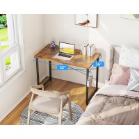 Casaottima 32 Inch Small Computer Desk For Home Office Study Writing Table For Small Spaces Simple Modern Desk With Headphone