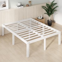 Novilla King Size Bed Frame 14 Inch Metal Platform Bed Frame King Size With Storage Space Under Bed Heavy Duty Steel Slat Supp