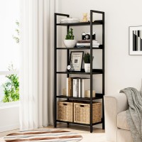 Numenn Bookshelf 5 Tier Bookshelves Home Office Bookcase Shelf Storage Organizer Free Standing Storage Shelving Unit For Bedr