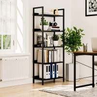 Numenn Bookshelf 5 Tier Bookshelves Home Office Bookcase Shelf Storage Organizer Free Standing Storage Shelving Unit For Bedr