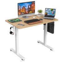 Stary Electric Standing Desk Adjustable Height Sit Stand Home Office Desk With Splice Board