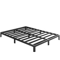 Yicensen 8 Inch Queen Bed Frame Rounded Corner No Box Spring Needed Heavy Duty Metal Queen Size Platform Bed Frame Easy Assemb