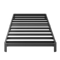 Yicensen 6 Inch Low Twin Bed Frames No Box Spring Needed Heavy Duty Metal Twin Size Platform Bed Frame With Rounded Corner Legs