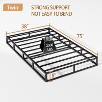 Jwifsef Twinboxspring Twin Box Spring 5 Inch Only Easy To Assemble Box Spring Twin Metal Sturdy Heavy Duty Structure With Fab